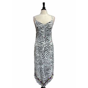 Apart Impressions Black & White Sequins Strapless Dress Size 8